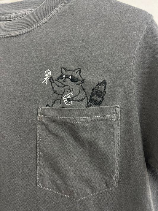 Raccoon Embroidered T-shirt September Mystery Design