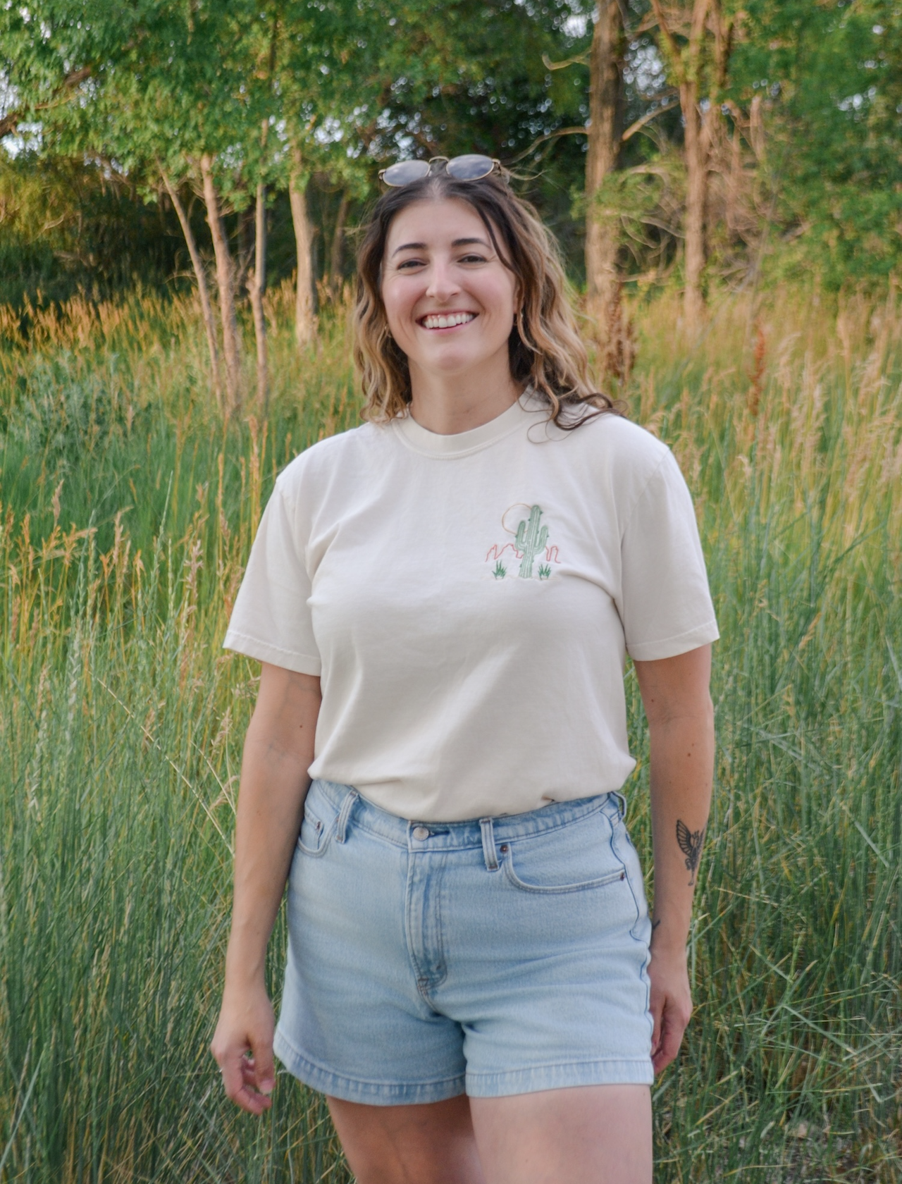 Desert Embroidered T-Shirt