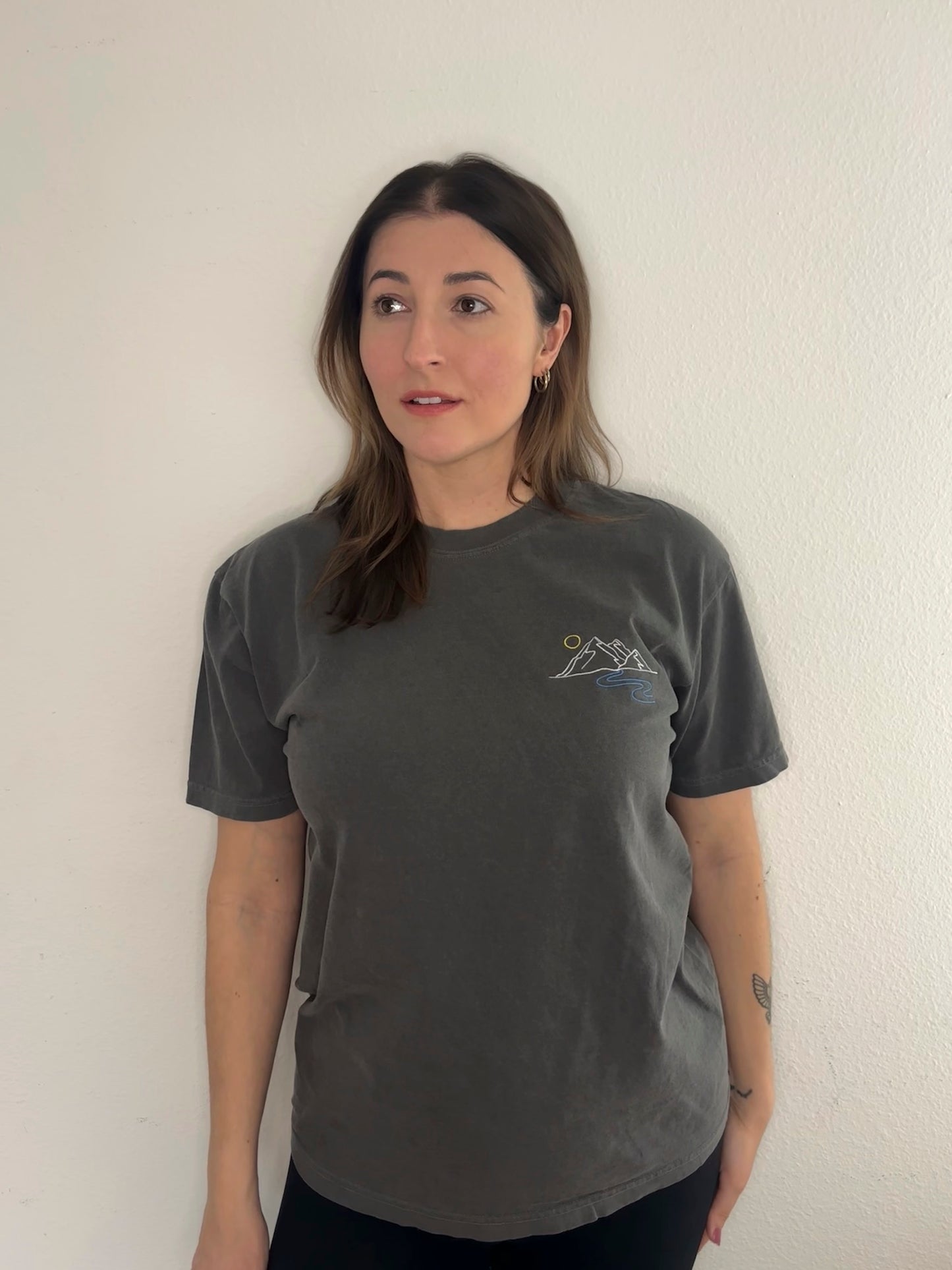 Mountain Embroidered T-Shirt