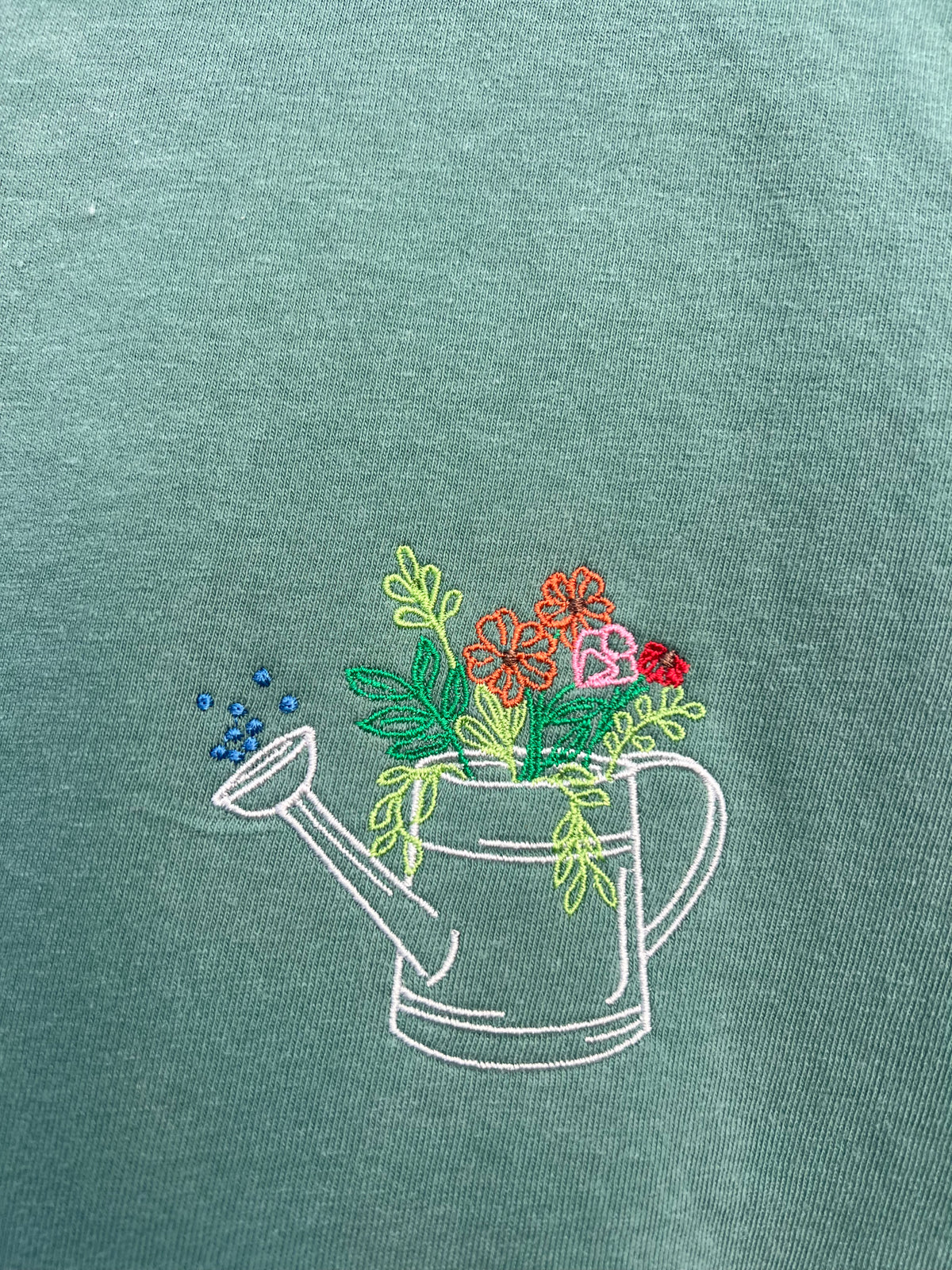 Gardening Embroidered T-shirt August Mystery Design