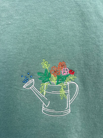 Gardening Embroidered T-shirt August Mystery Design