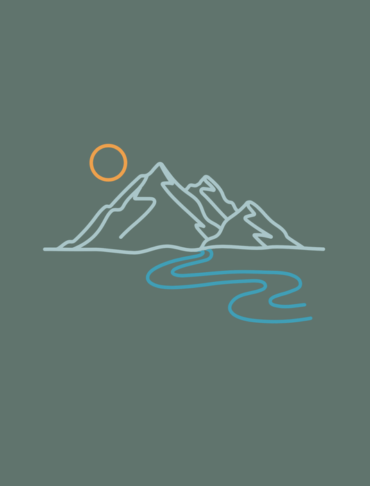 Mountain Embroidered T-Shirt
