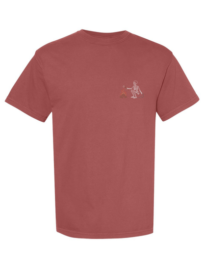 Smores Skelly Embroidered T-Shirt - October Mystery Design