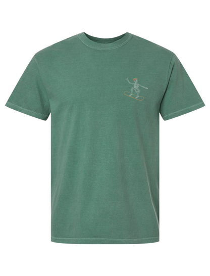 Snowboard Skelly Embroidered T-Shirt