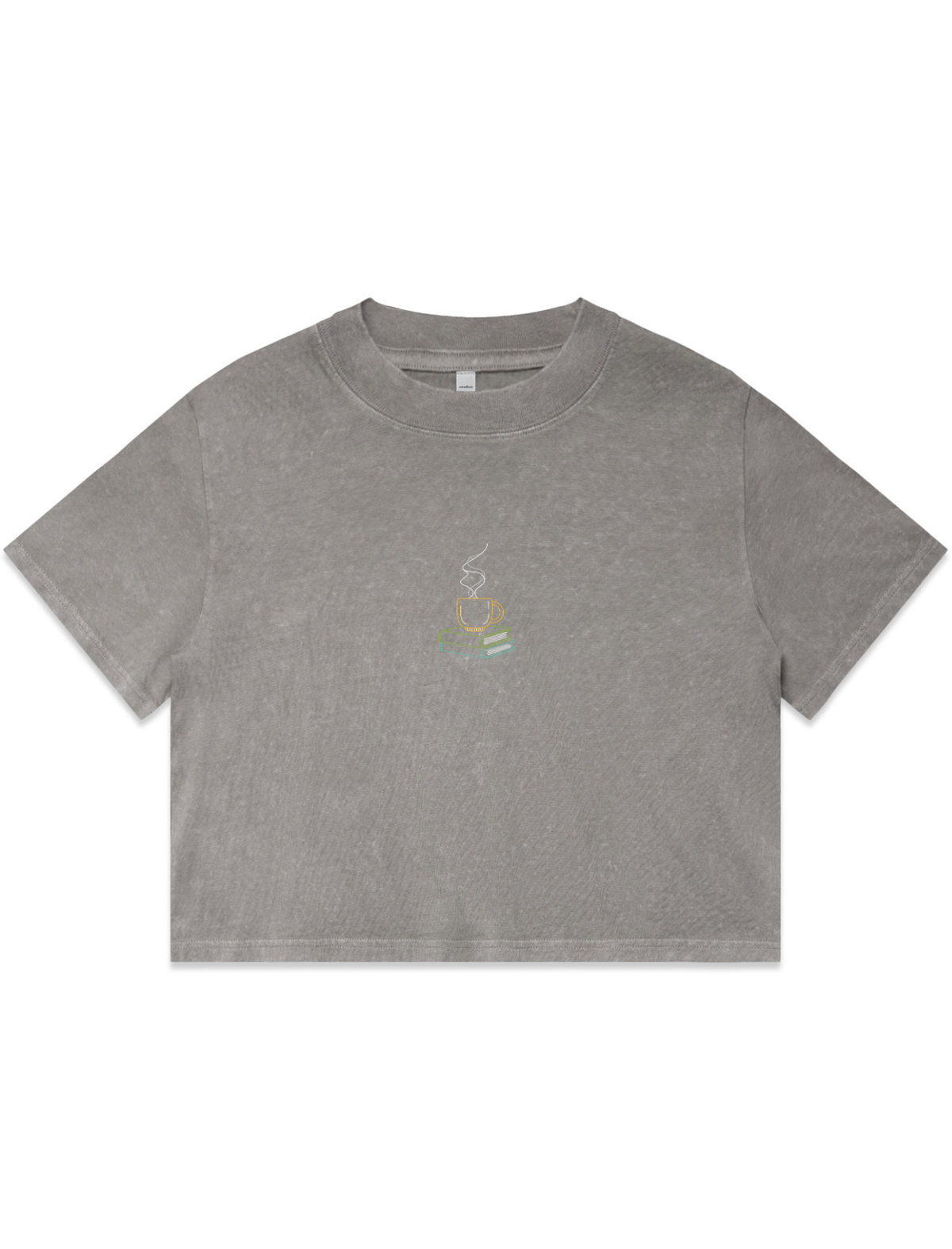 Bookclub Embroidered Crop T-Shirt (Womens)