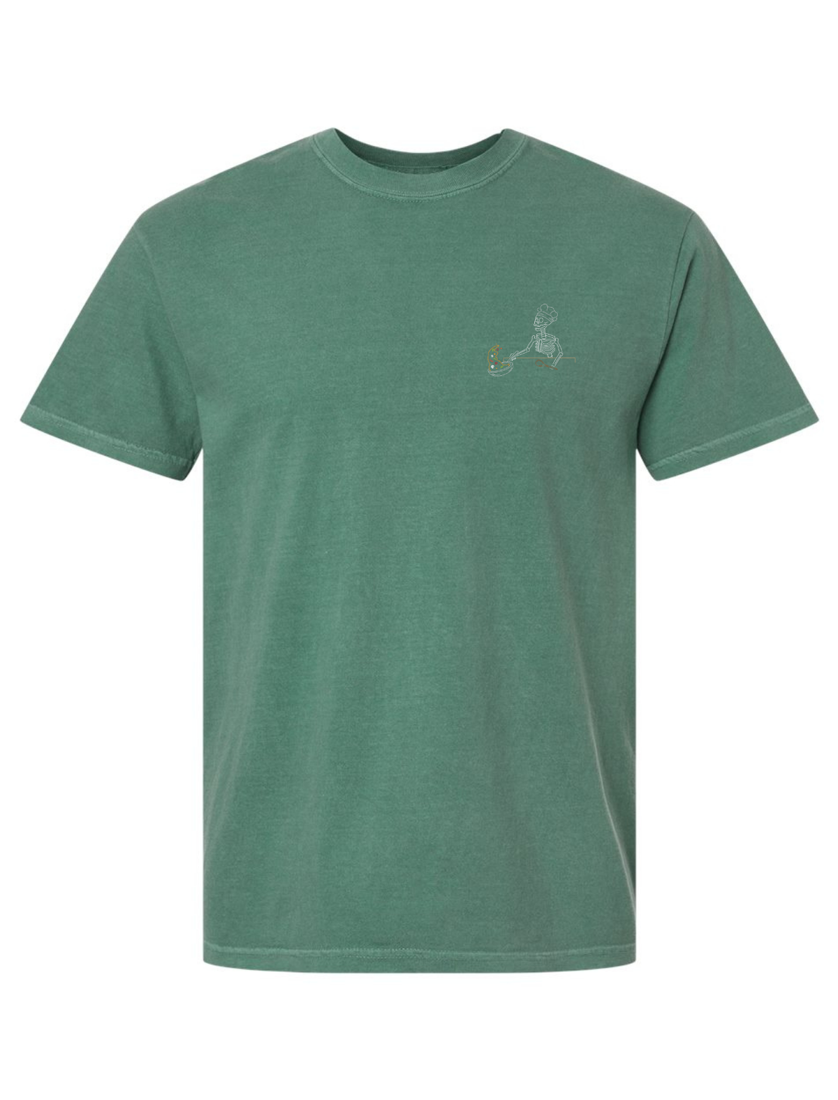 Chef Skelly Embroidered T-Shirt