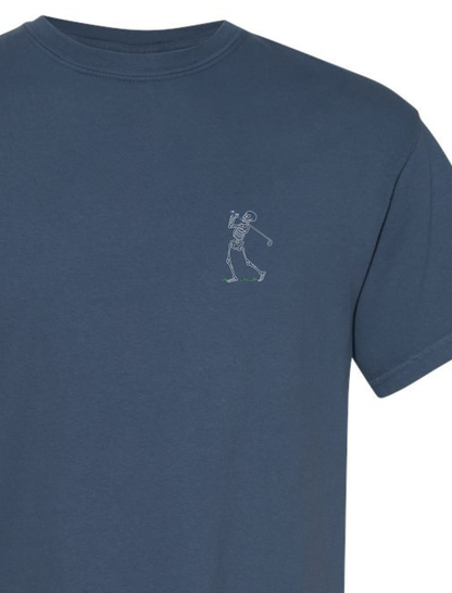 Golf Skelly Embroidered T-Shirt