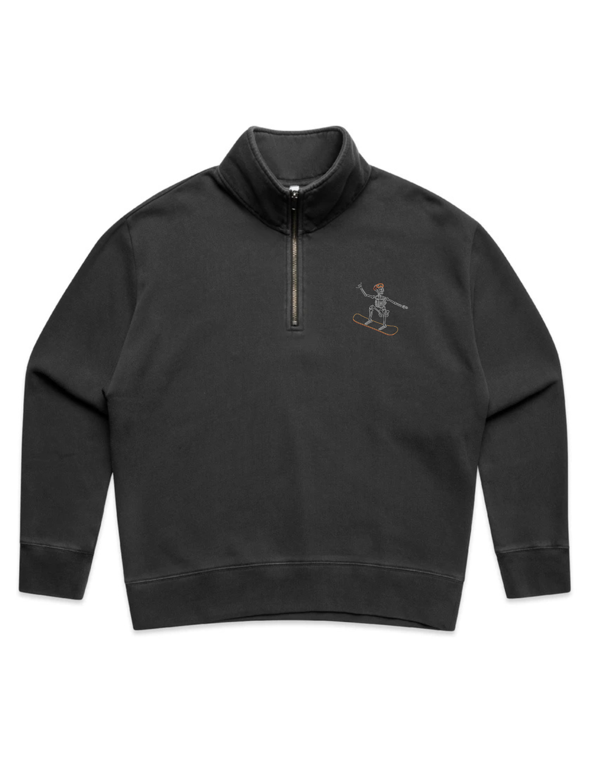 Snowboard Skelly Women's Quarter Zip Sweatshirt