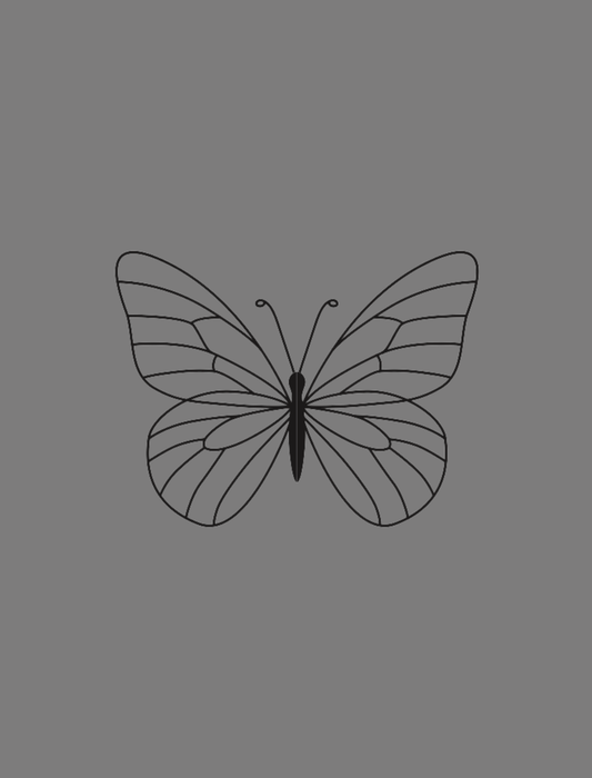 Butterfly Crop Embroidered T-Shirt (Women's)