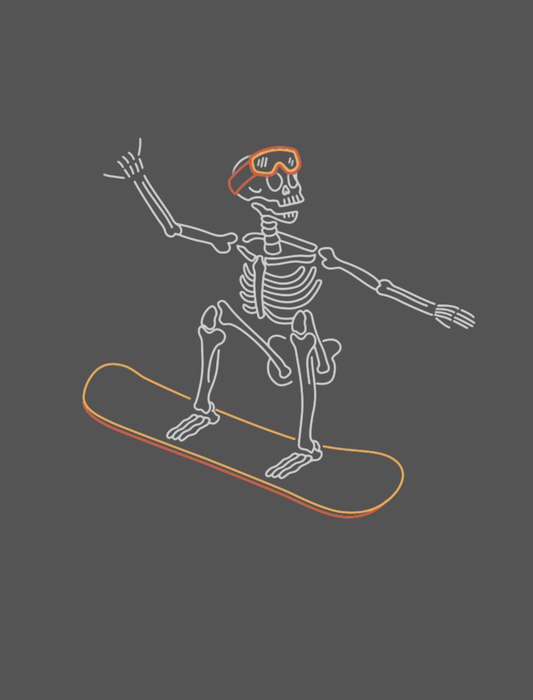 Snowboard Skelly Crewneck Sweatshirt