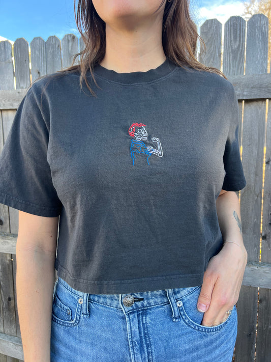 March Mystery Design Embroidered T-shirt: Rosie