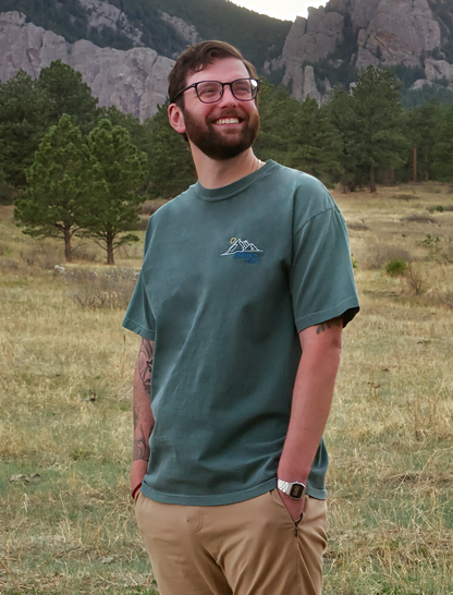 Mountain Embroidered T-Shirt