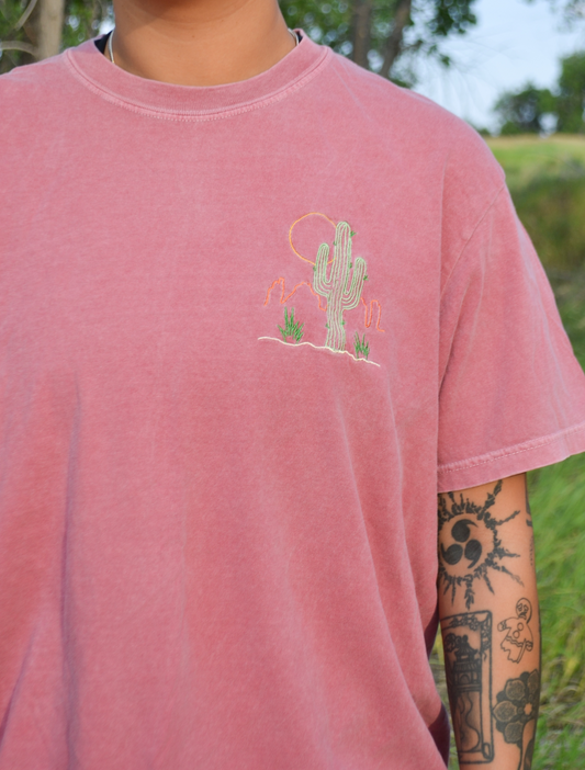 Desert Embroidered T-Shirt