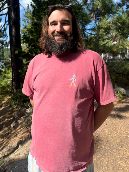 Hiking Skelly Embroidered T-shirt
