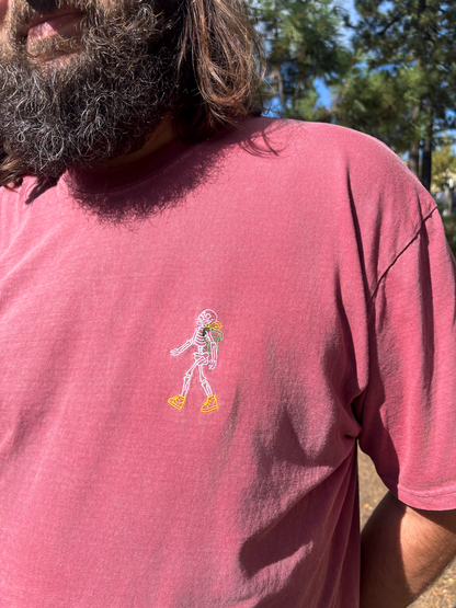 Hiking Skelly Embroidered T-shirt
