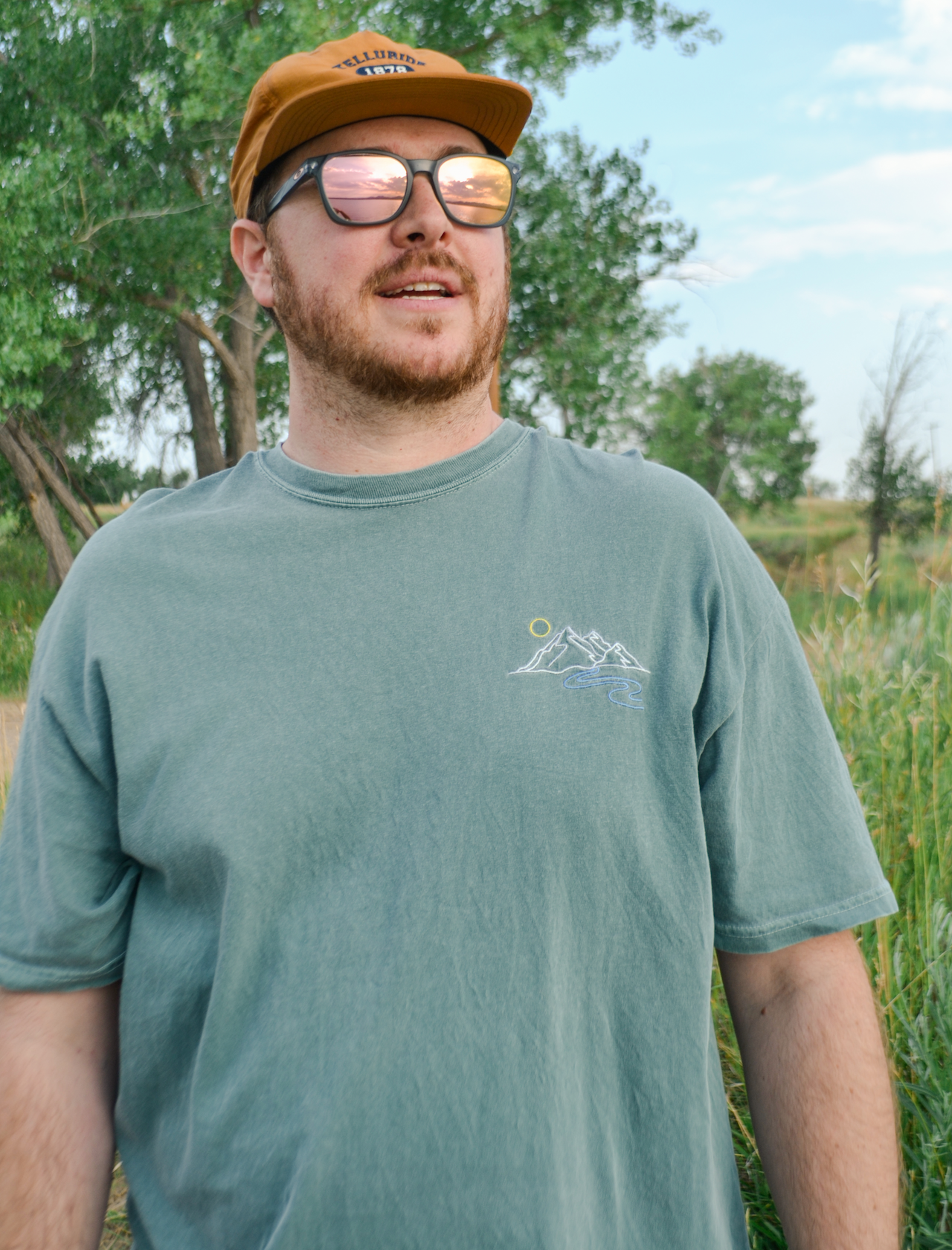 Mountain Embroidered T-Shirt
