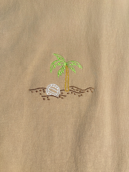 Volleyball Embroidered Muscle Tank